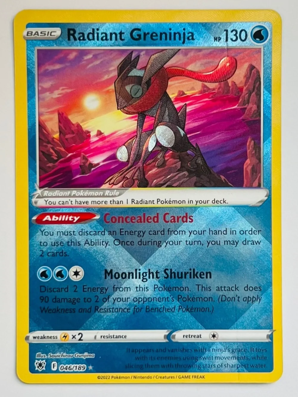 Pokemon Card - Radiant Greninja - Astral Radiance - 2022